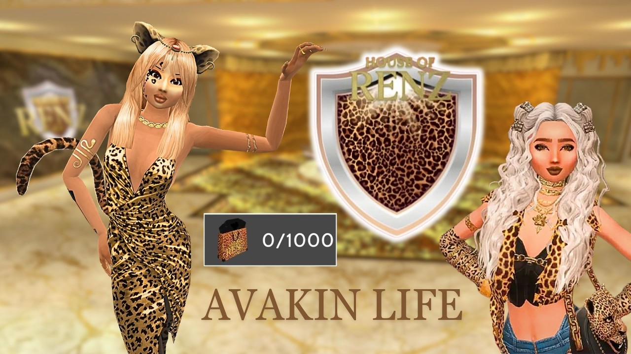 Avakin life House Of Renz Brand Launch Party 🐆🤎✨ Maison de couture👑👉 New Badge 🎁 100% TUTO COMPLET 🤩