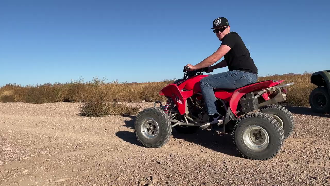 2008 Honda TRX 450r 2nd gear launch
