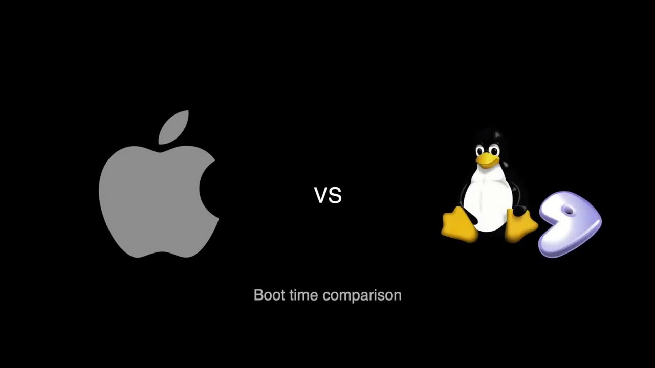 macOS vs Linux boot time