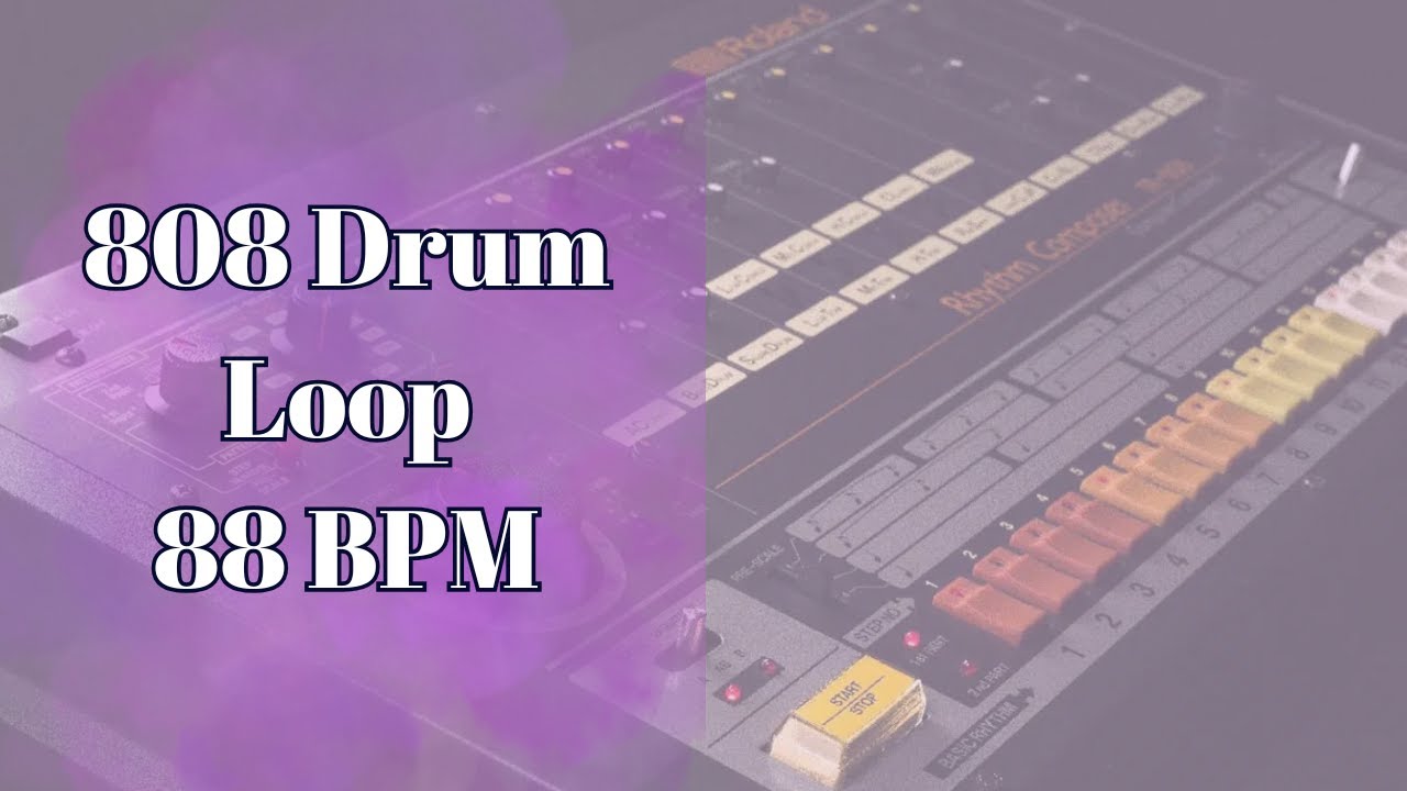 88 BPM 808 Drum Loop