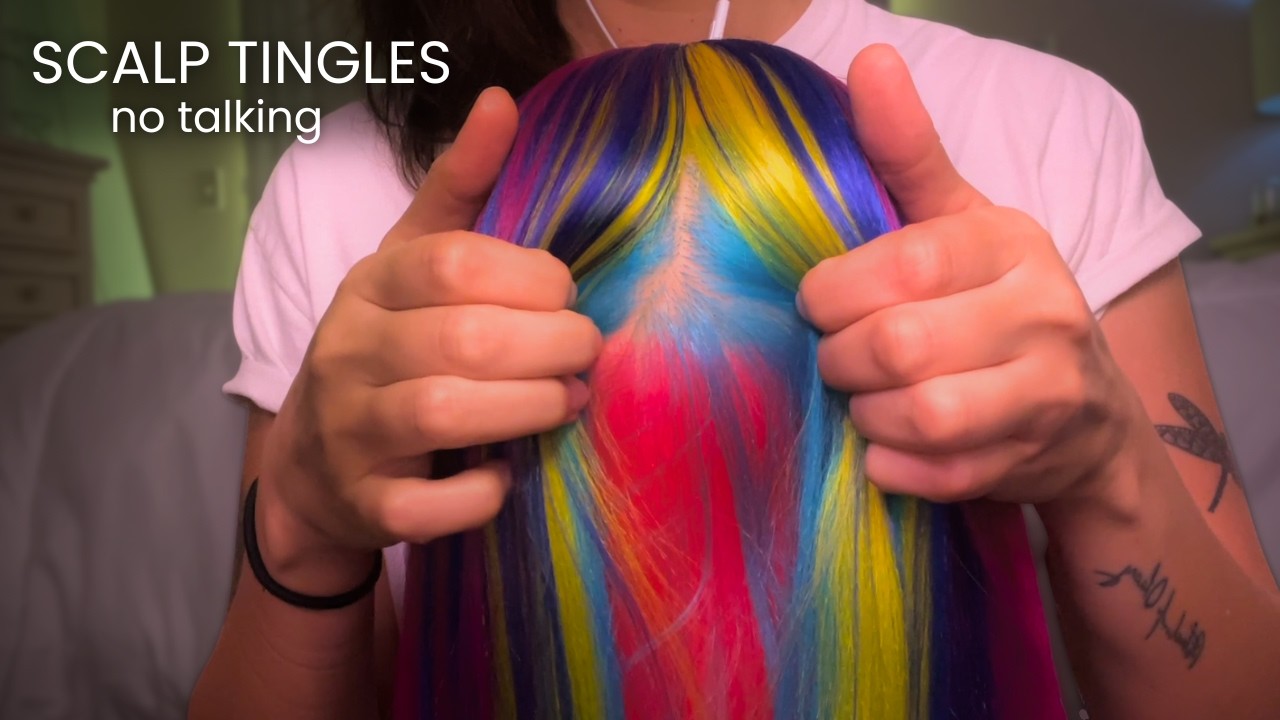 ASMR Head Scratching & Hair Brushing | Tingly Hair Sounds for Relaxation