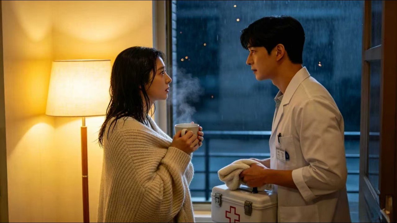He saved her life. Now he’s asking her to stay the night (and forever). 🚑 #drama #revenge