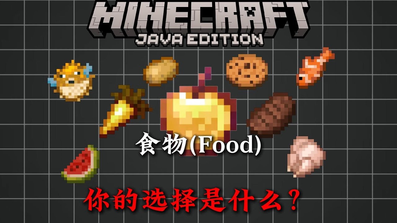 5分鐘帶你了解MC食物方面的相關知識講解！ ！