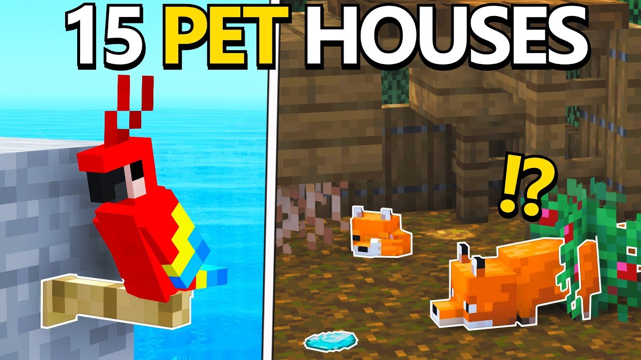 TOP 15 Minecraft Pet Houses To TRY Right NOW