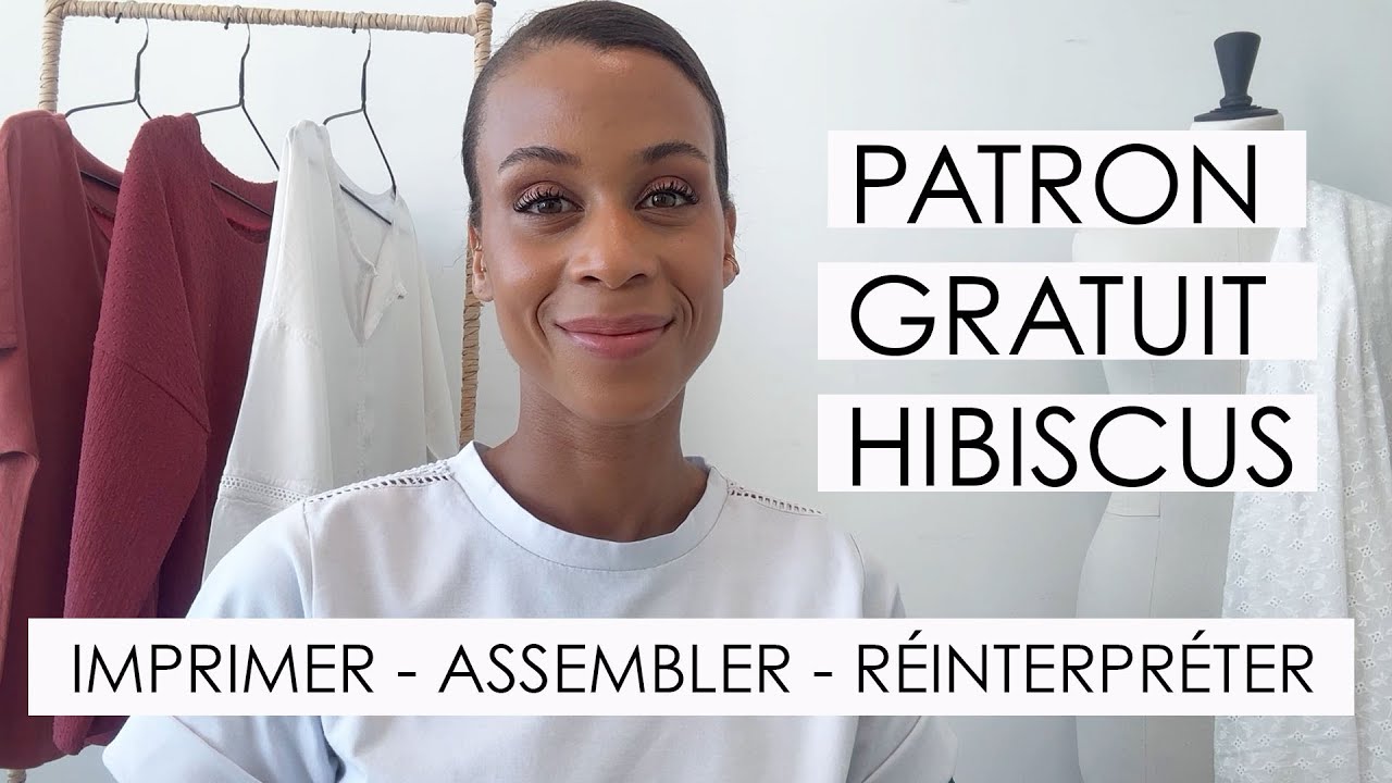 PATRON COUTURE GRATUIT // Comment imprimer, assembler le PDF & réinterpréter BLOUSE HIBISCUS💖