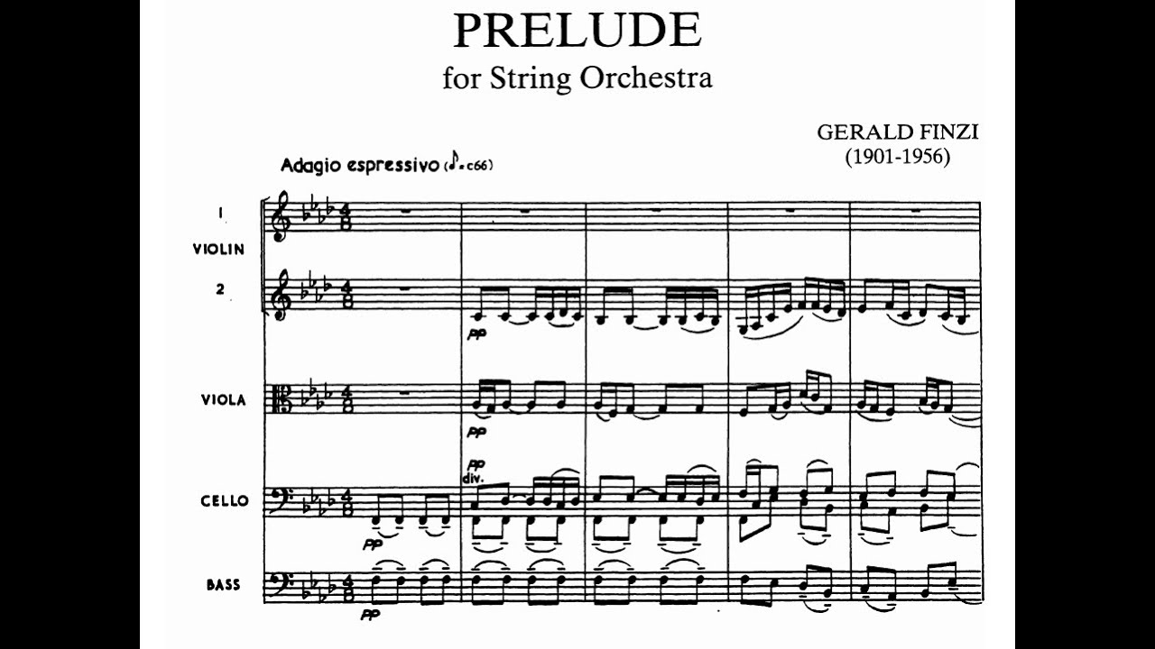 Gerald Finzi - Prelude for String Orchestra, Op.25