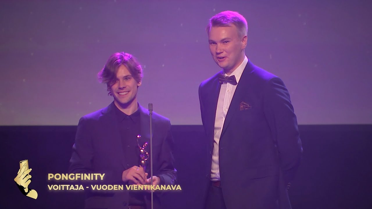 Pongfinity voittaa VUODEN VIENTIKANAVA -palkinnon | Creator Awards Finland 2020