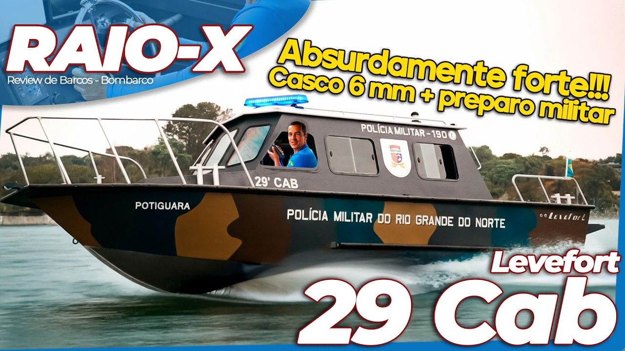 Cab 29 Levefort: Lancha Militar para Operações em Condições Severas | Raio-X
