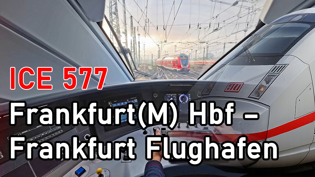 Rushhour in der Bankenmetropole! | ICE 577 Frankfurt(M) Hbf – Frankfurt Flughafen | ICE 4-Mitfahrt
