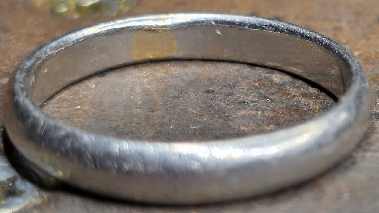 @jacothejeweller inspired first attempt at making a platinum ring. 100% pure Platinum.