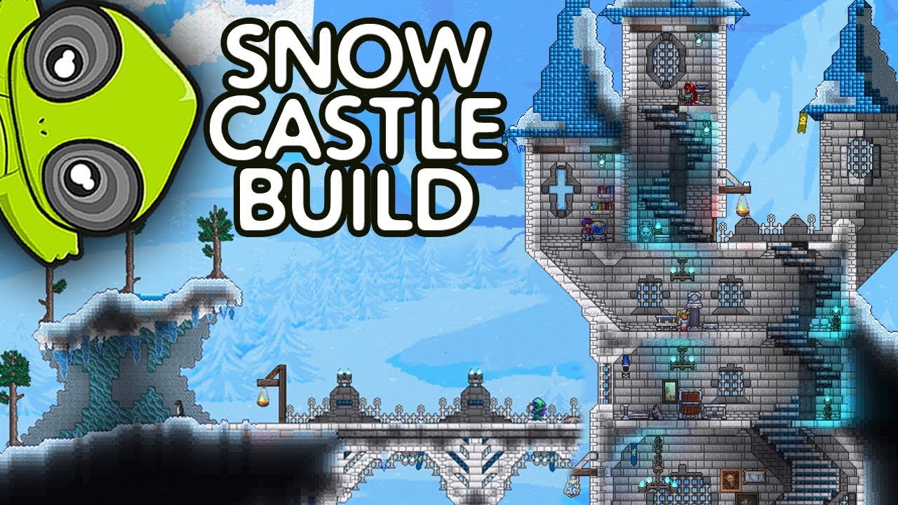 The Hailstone Snow Castle NPC House Build | Terraria 1.4 Journey's End