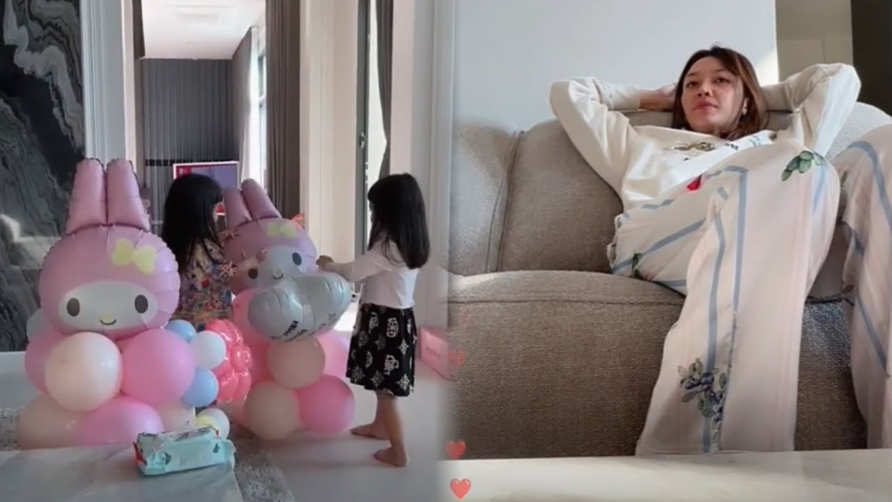 แม่แอนตื่นเช้าลงมาเล่นกับลูกสาว #ลูกของแอนบอย 