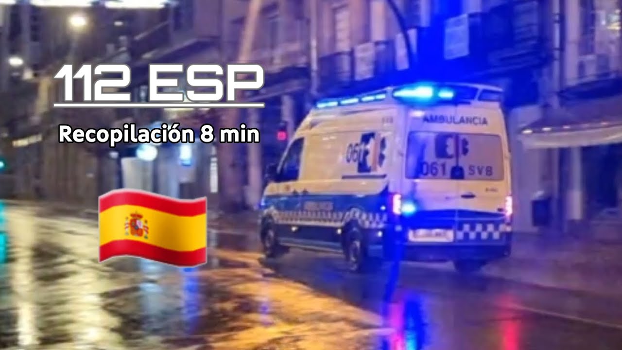 Recopilación [8 min] vehículos de emergencias España (Galicia)