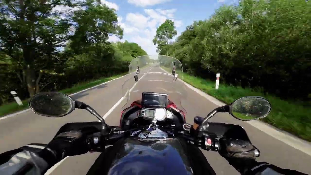 Tiger 1050 Sport - First kilometres on my way for an alpine trip - Ride POV