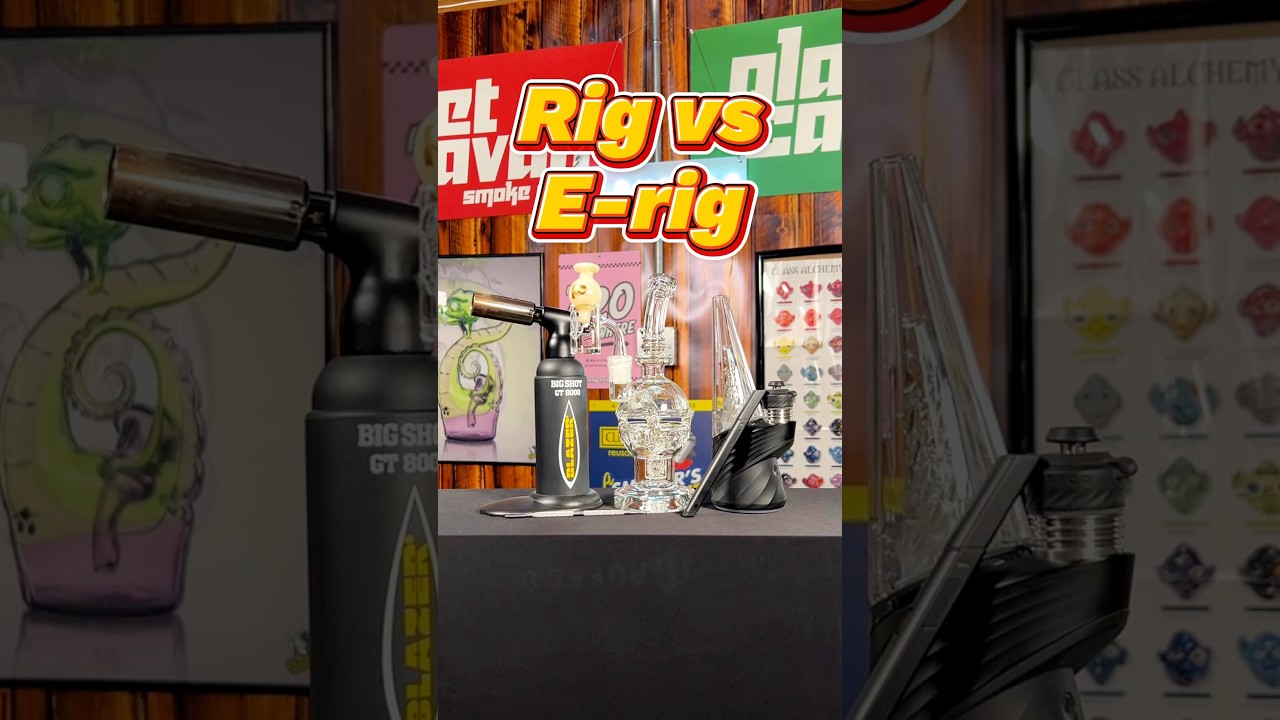 RIG VS E-RIG 🤔 #vs #420time #420 #puffcopeakpro #rig