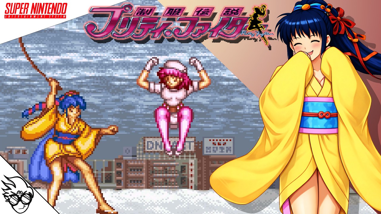 Seifuku Densetsu: Pretty Fighter (SNES/1994) - Ryouko Kiori [Playthrough/LongPlay]