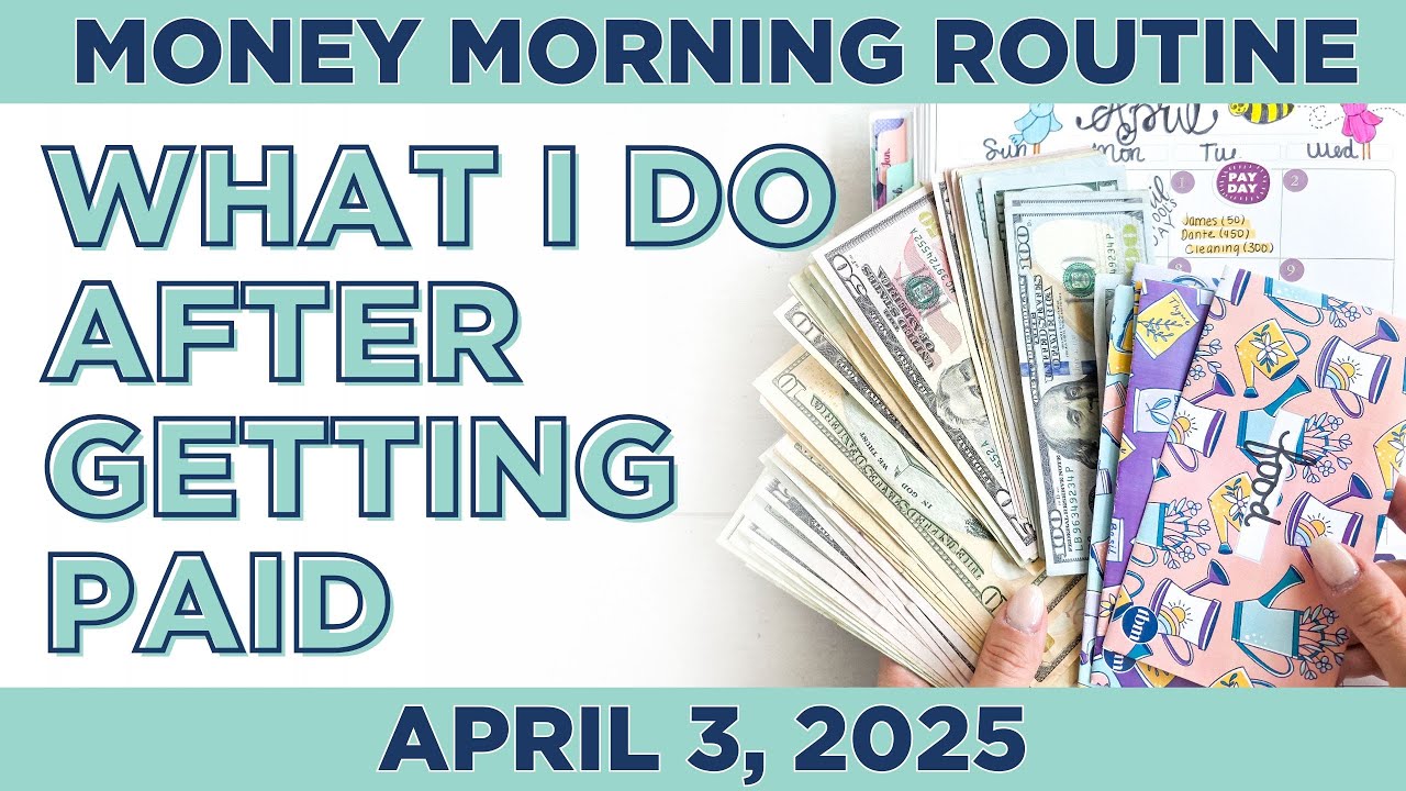 Money Morning Routine | Payday Routine + Budgeting WITHOUT Cash