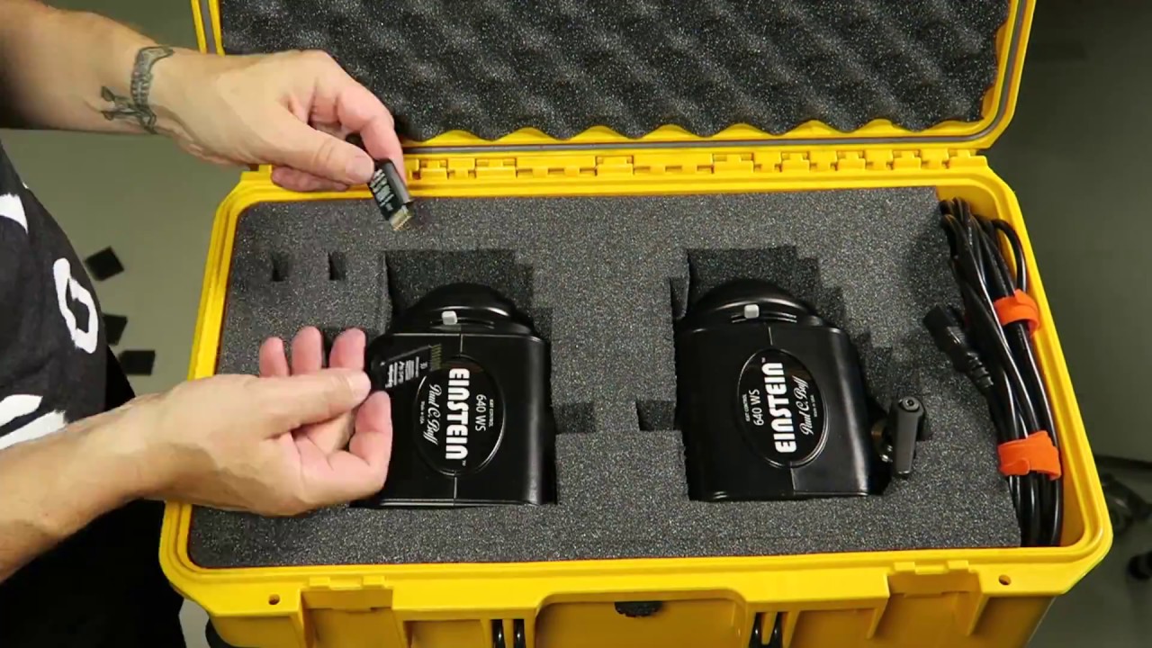 Pelican Case Solution for 2 - Paul C Buff Einstein 640 Strobe Heads Lighting Solution