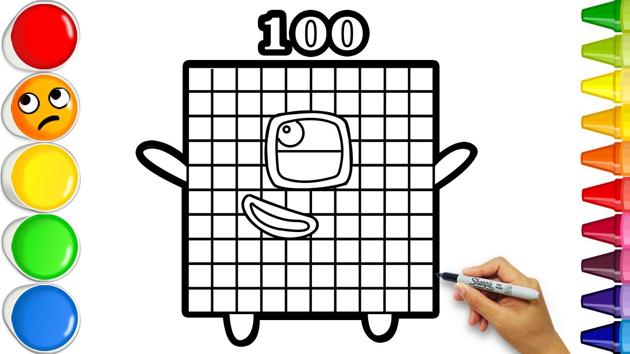 NUMBERBLOCK 100: легкое рисование и раскрашивание