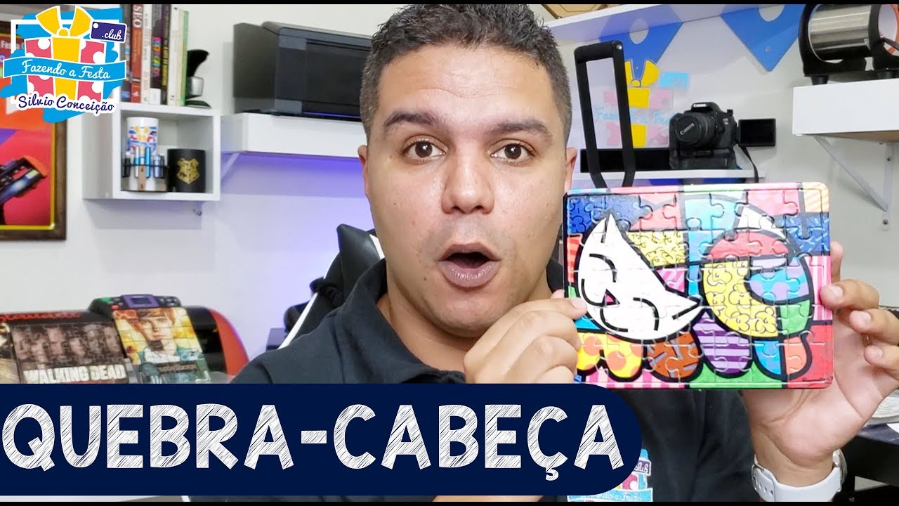 Quebra cabeças Personalizado com Sublimação - Prensa Plana