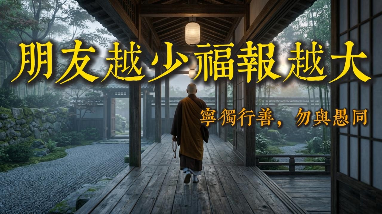晚年朋友越來越少？恭喜你，這可能是福報成熟的信號｜#佛學智慧#精神覺醒#人生智慧#佛學故事#心靈成長#修行#