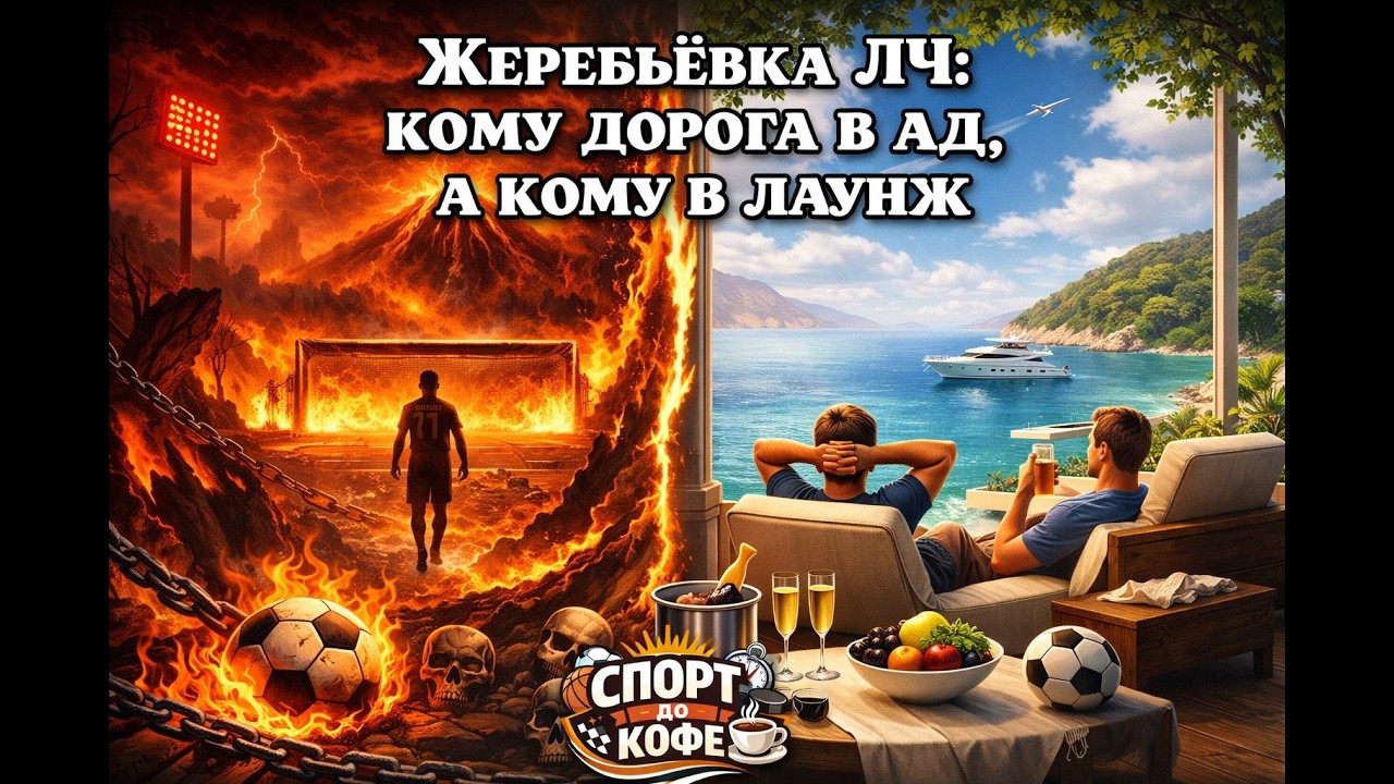 Жеребьёвка ЛЧ: кому дорога в ад, а кому в лаунж