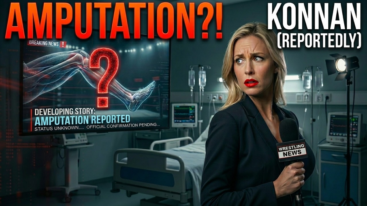 ШОКИРУЮЩАЯ новость: Коннану, как сообщается, ампутировали ногу! 😮 #wwe #aew #sports