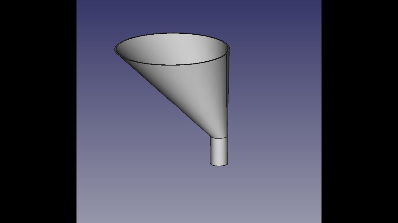 FreeCad Воронка