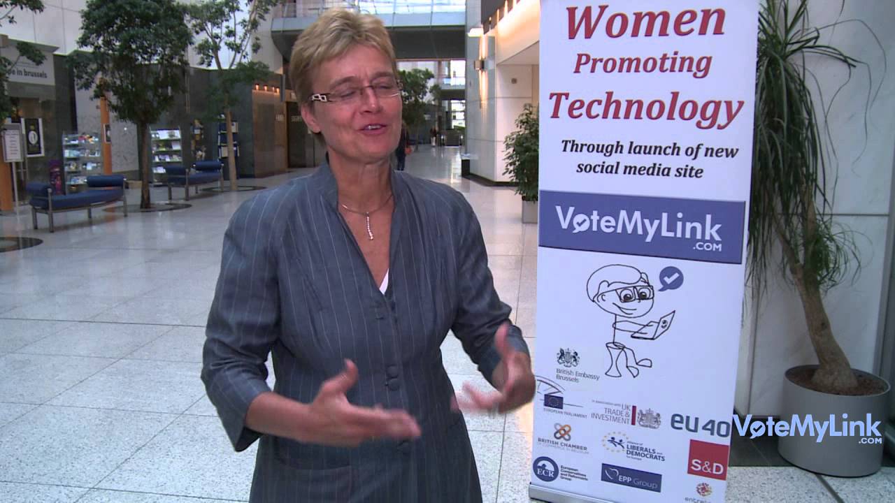 Saskia Van Uffelen  (CEO Bull Belux, Digital Champion 4 Belgium) on VoteMyLink launch event