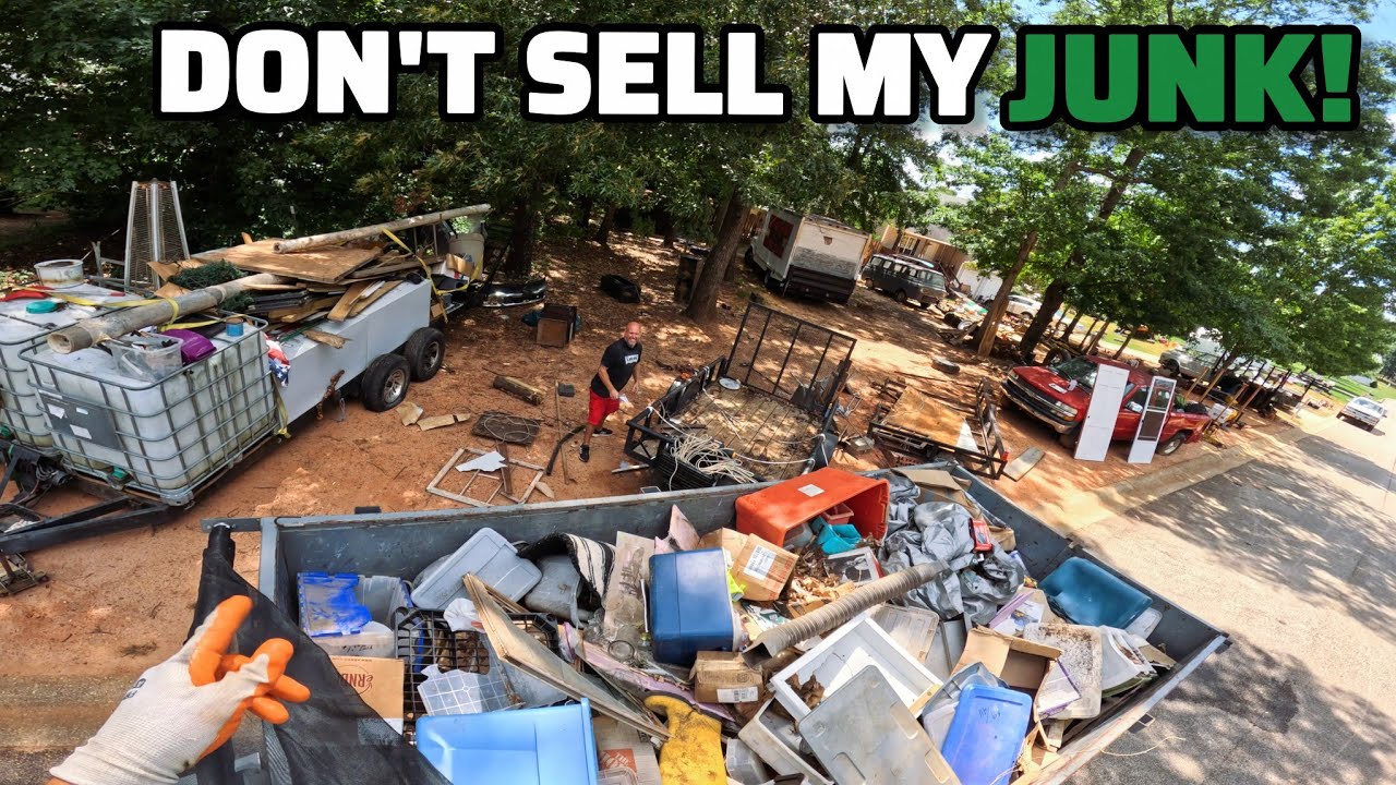 This Guy Loves Junk Because That's How He Makes A Living For His Family! - Junk Removal Business 