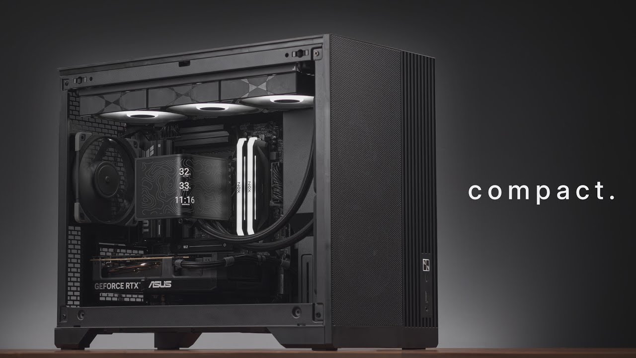 All Black Minimalist Micro ATX Build - Phanteks XT M3