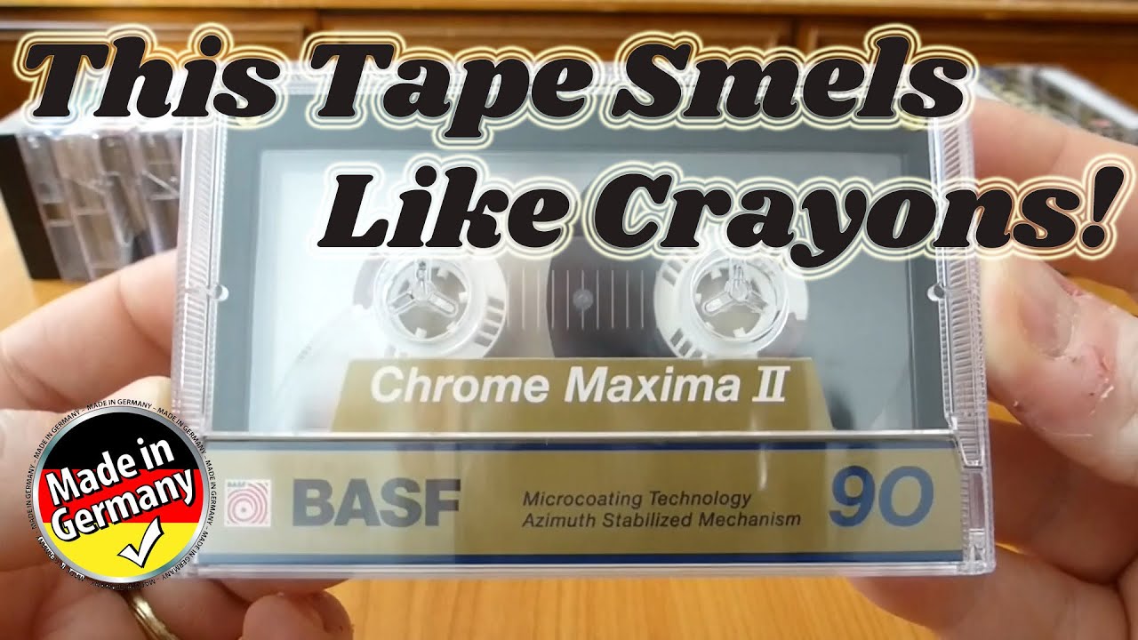 Unwrapping and testing BASF Chrome Maxima II 90 from 1990, type II, Pure Cromium Dioxide audio tape!