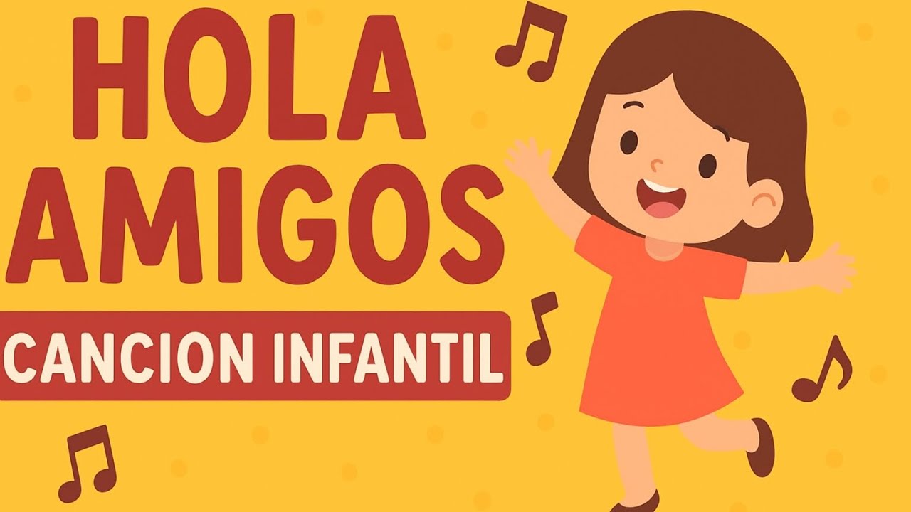 Hola amigos | Canción infantil con movimiento + partitura
