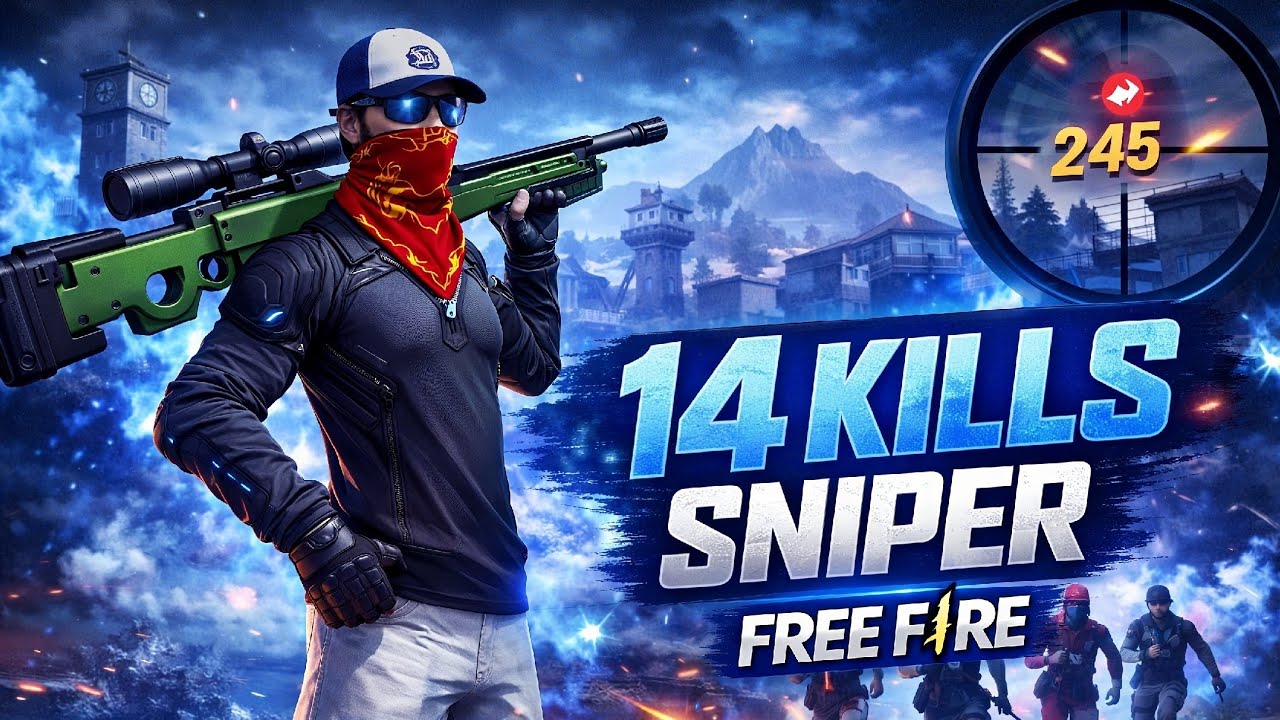 😱 AWM SNIPING GOD! 14 KILLS Match 🔥 | Free Fire Bangladesh