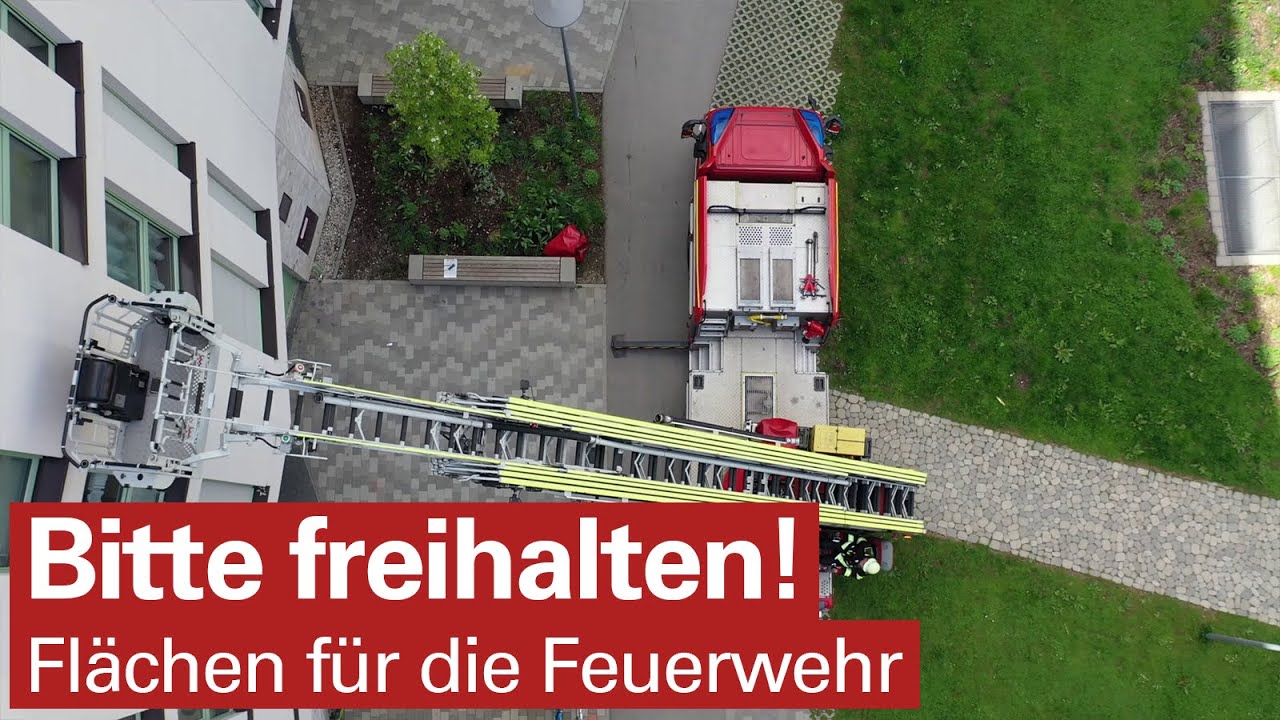 Feuerwehrzufahrt und Co. 🚧 Flächen für die Feuerwehr 🚒 So kommen die Einsatzkräfte schnell ans Ziel