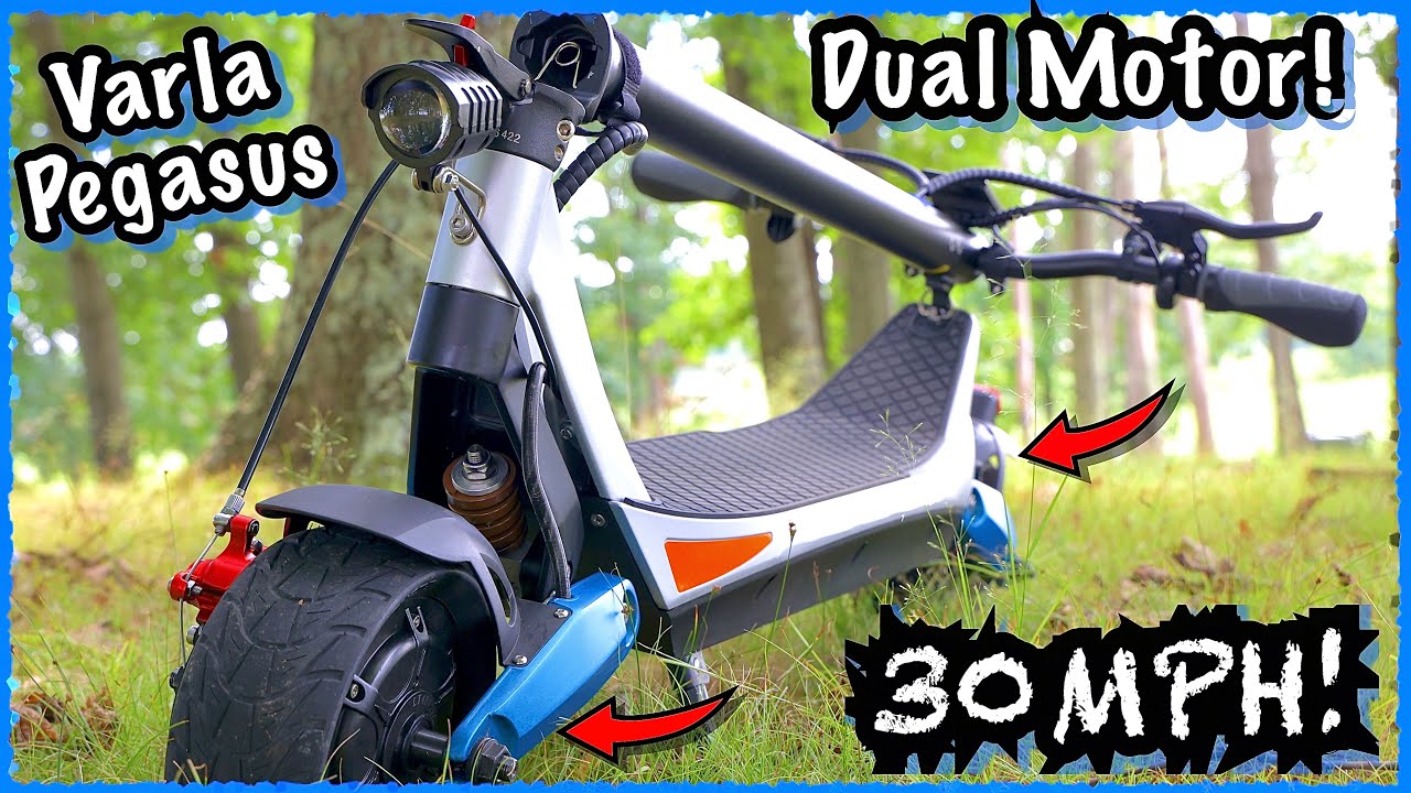 Varla Pegasus Dual Motor Electric Scooter Review! A Super Fast and fun scooter but a few limitations