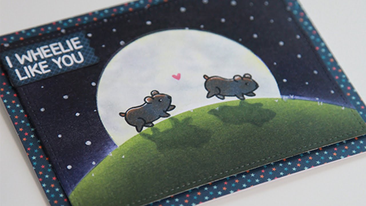 How to create a night scene with Distress Inks
