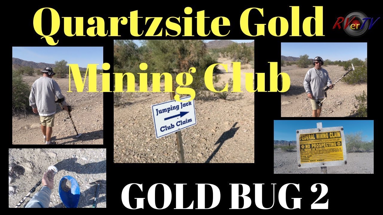 Quartzsite Metal Detecting...Gold Bug 2  ...Jumping Jack Club Claim...RV Living Gold Hunting