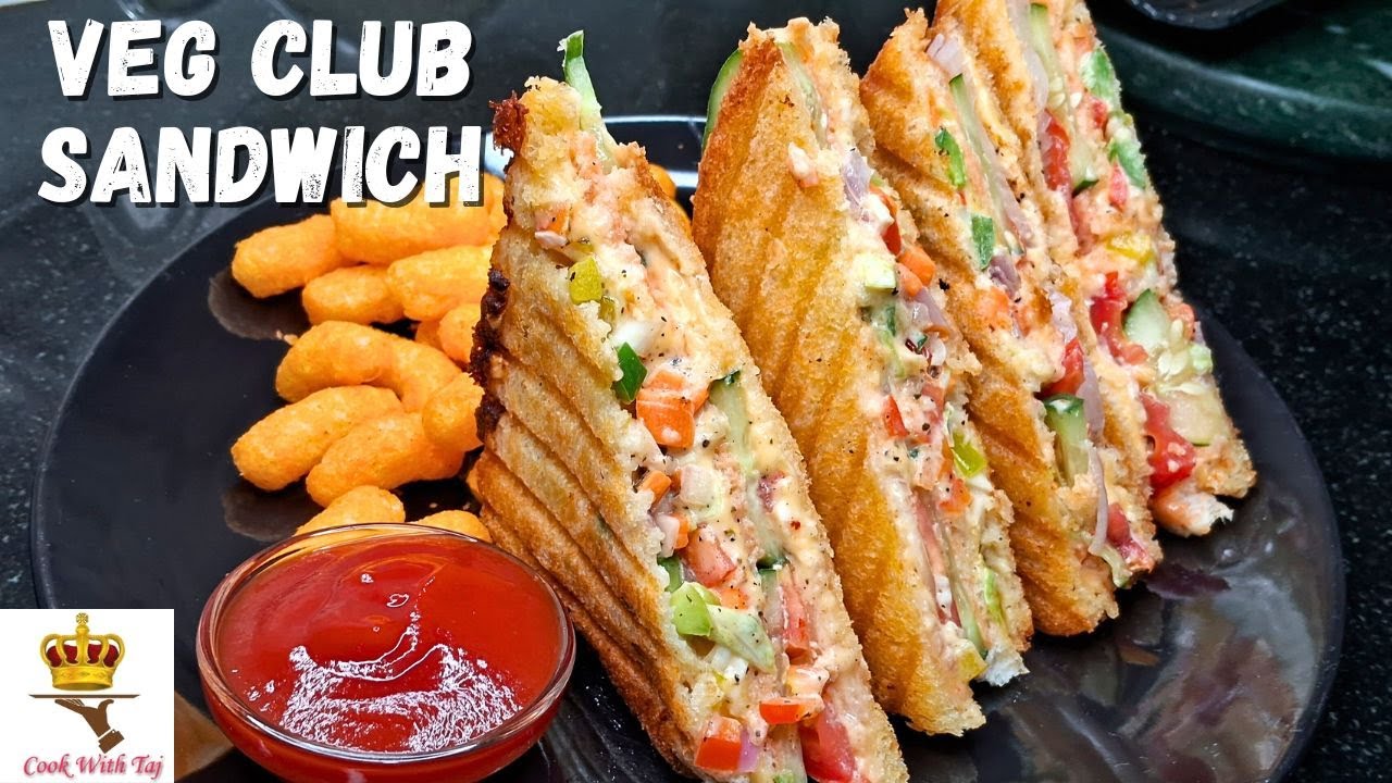 Veg Club Sandwich | Veg Mayo Sandwich Recipe | Market Jaisa Veg Club Sandwich | Veg Sandwich Recipe|