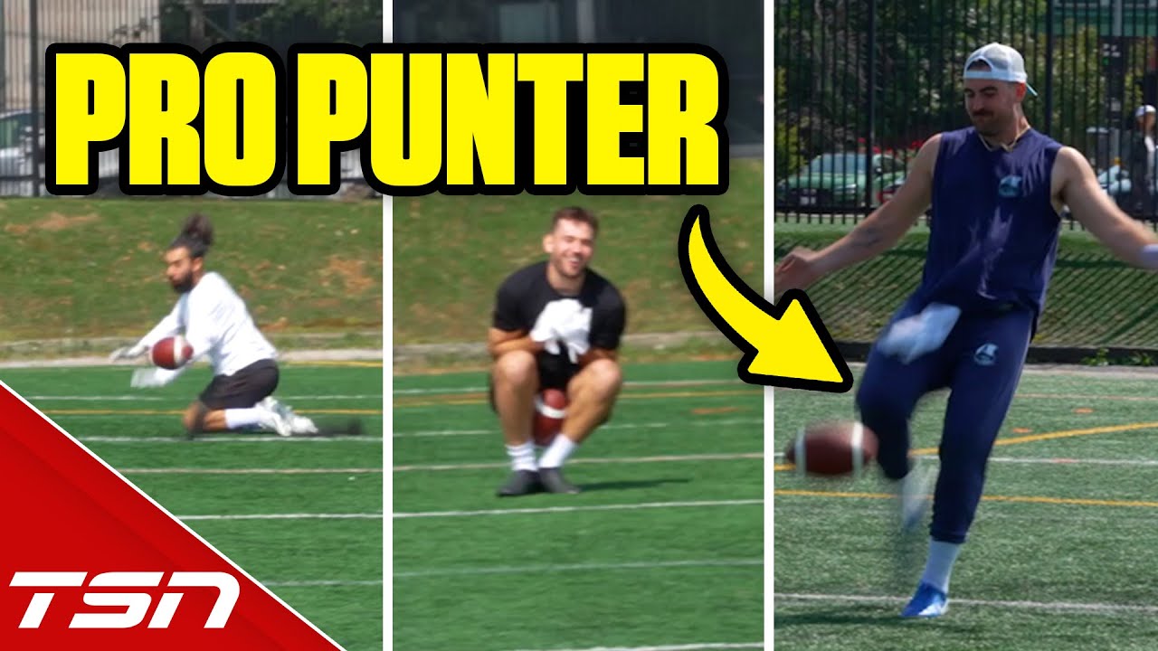 HOW HARD IS IT TO CATCH A PUNT FROM A PRO PUNTER?!