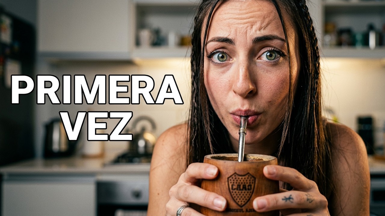Española cuenta su experiencia al tomar mate por primera vez