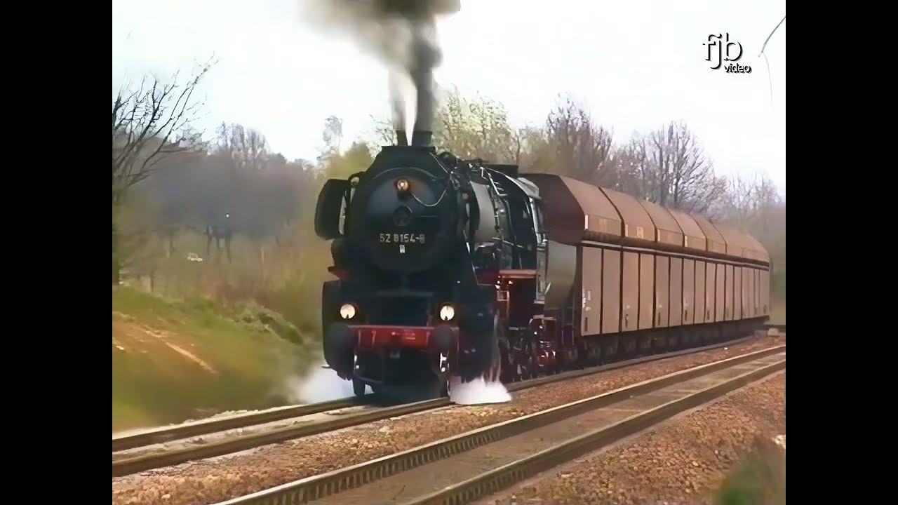 Dampflok 52 8154-8 mit schwerem Kohlezug | Plandampf „Großes Finale am Rochlitzer Berg“ 1997