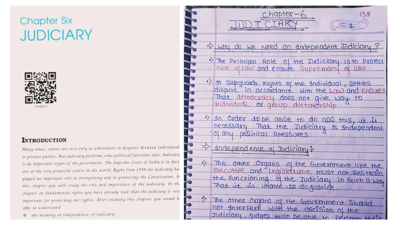 NCERT Notes for Class 11 Political Science Chapter 6 Judiciary