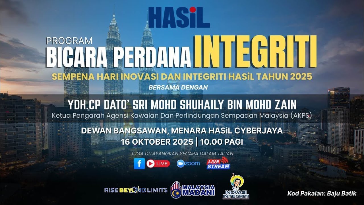 PROGRAM BICARA PERDANA INTEGRITI SEMPENA HARI INOVASI DAN INTEGRITI HASiL TAHUN 2025