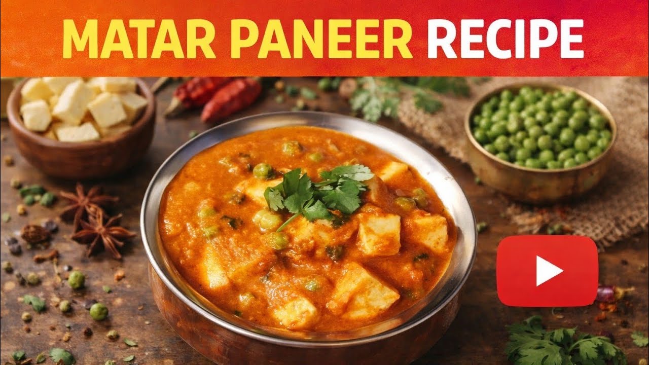 Ghar Jaisa Matar Paneer | Easy & Tasty Recipe