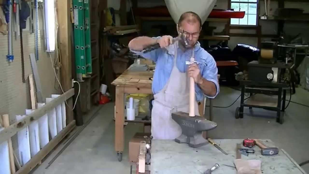How to make a adze out of a lawn mower blade? Tool used to carve wooden bowls.