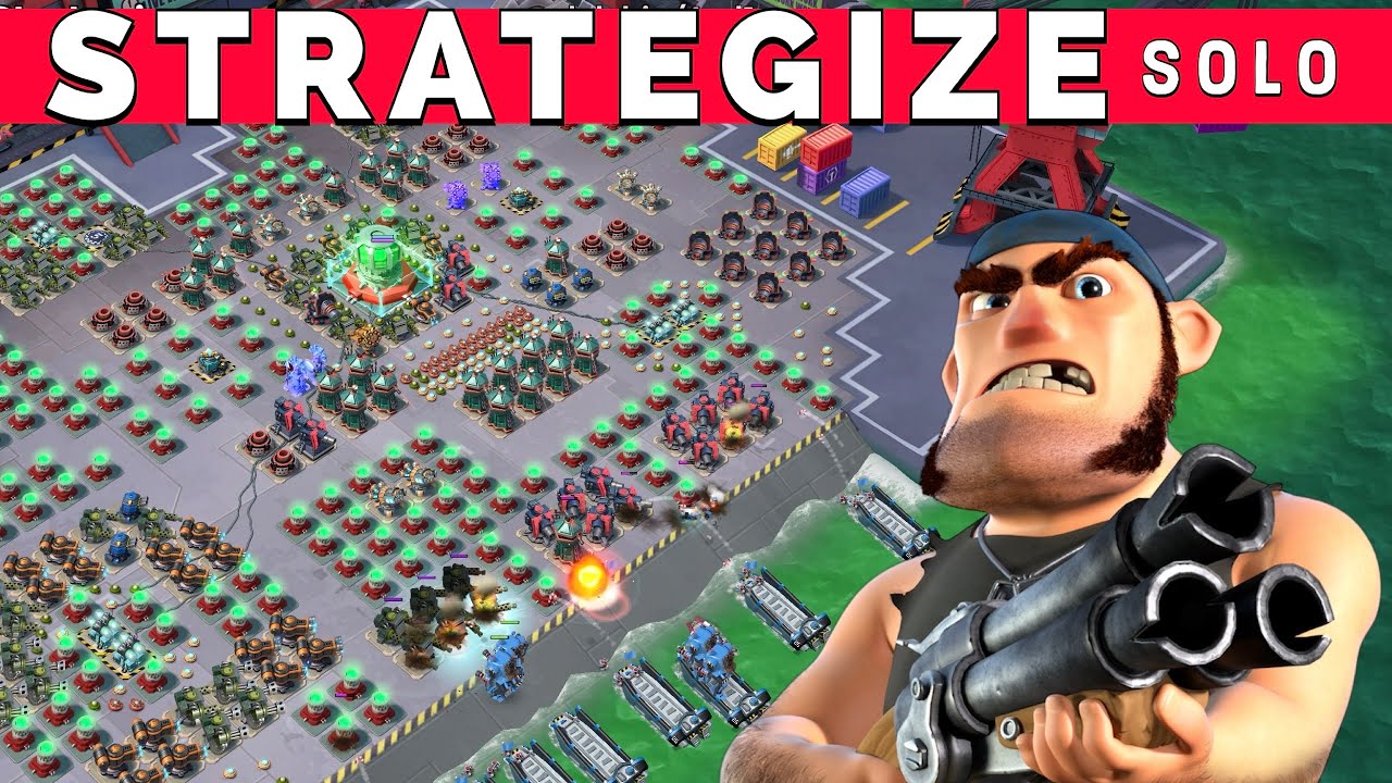 STRATEGIZE solo on Forlorn Hope - BOOM BEACH operation attack strategy & gameplay