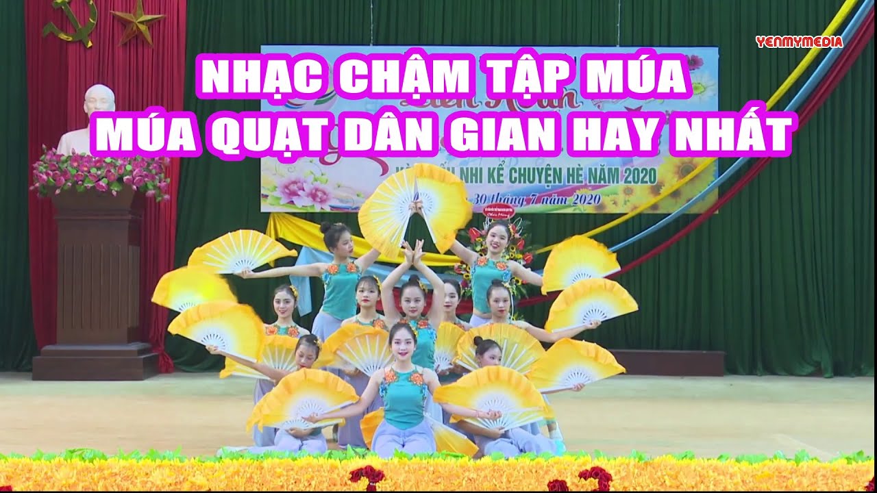 Hướng Dẫn Múa Quạt Dân Gian Liên Khúc Hoa Thơm Bướm Lượn | Nhạc Chậm Múa Quạt Đẹp Nhất | YENMYMEDIA