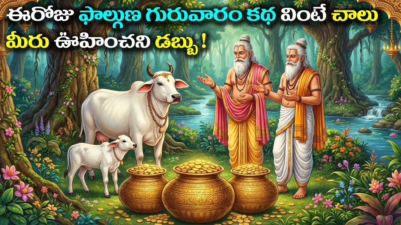 ఈరోజు ఫాల్గుణ గురువారం కథ వింటే చాలు మీరు ఉహించని డబ్బు || Phalguna Guruvaram #katha