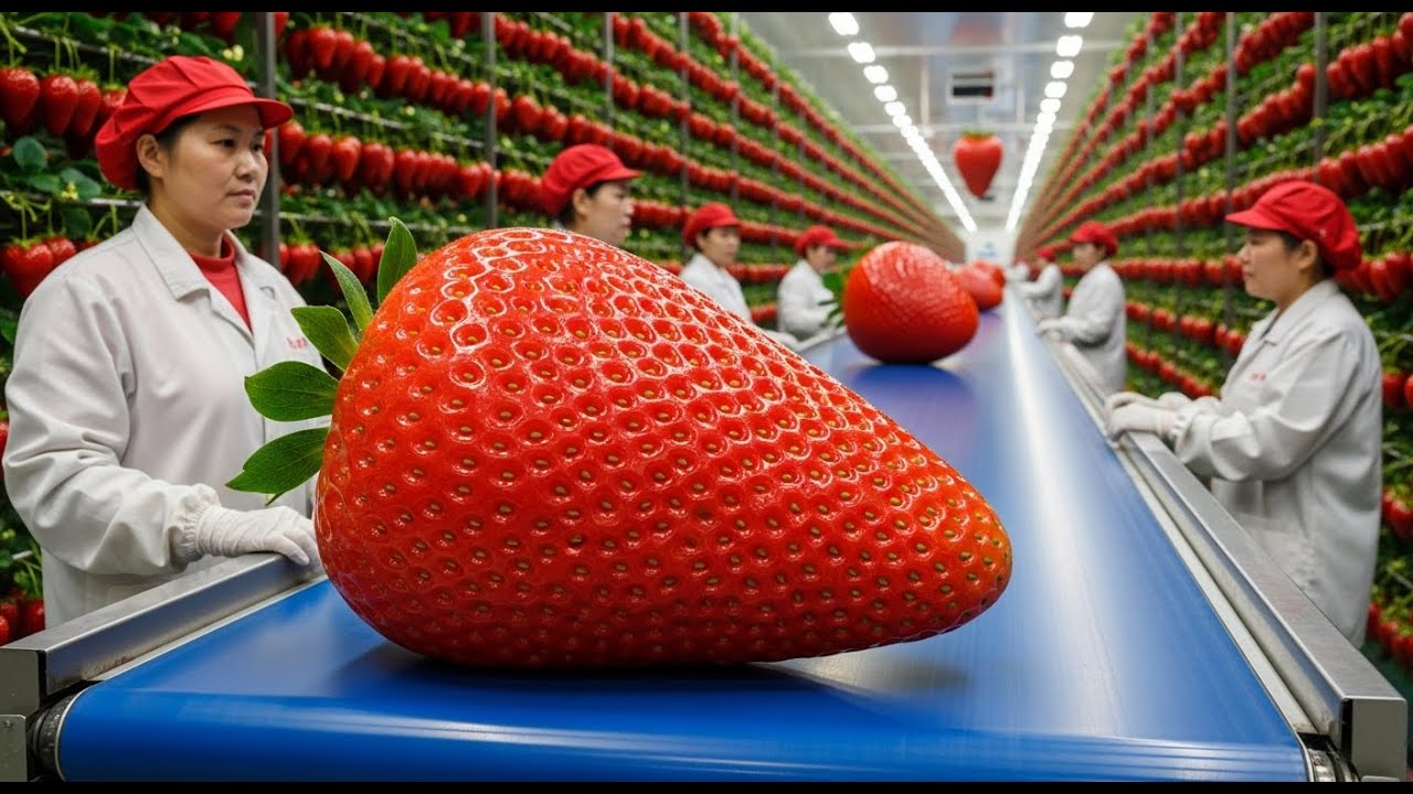 Inside the Factory: How Strawberry Powder Is Made From Fresh Berries (Full Process)
